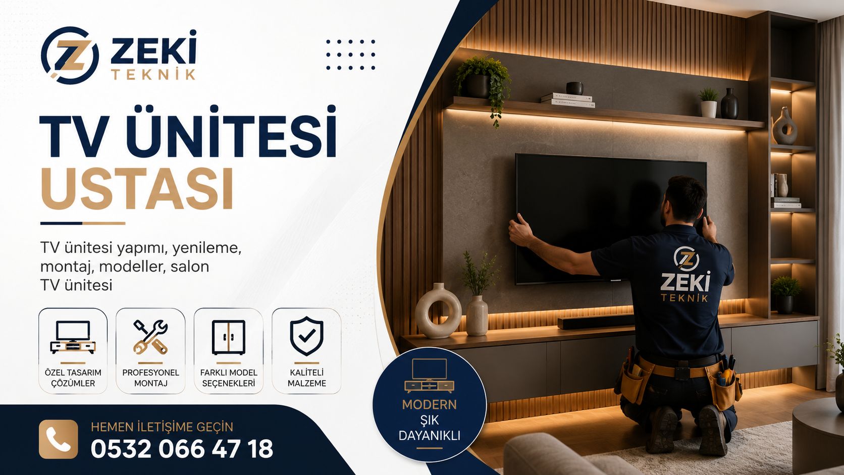 Duvar TV Ünitesi