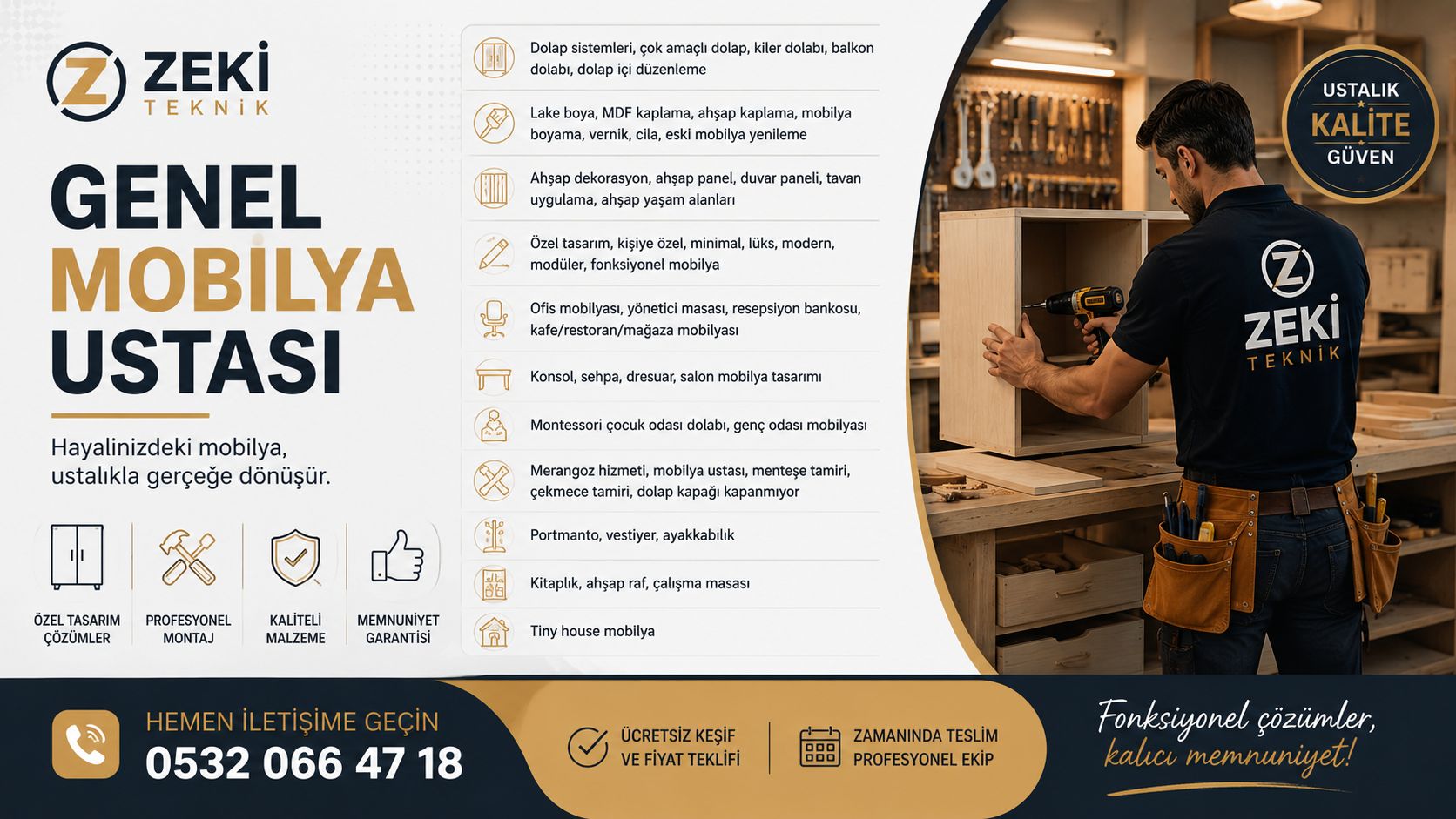 Ofis Mobilyası Yapımı